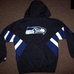 SEATTLE SEAHAWKS Starter Half Zip Pull Over Jacket